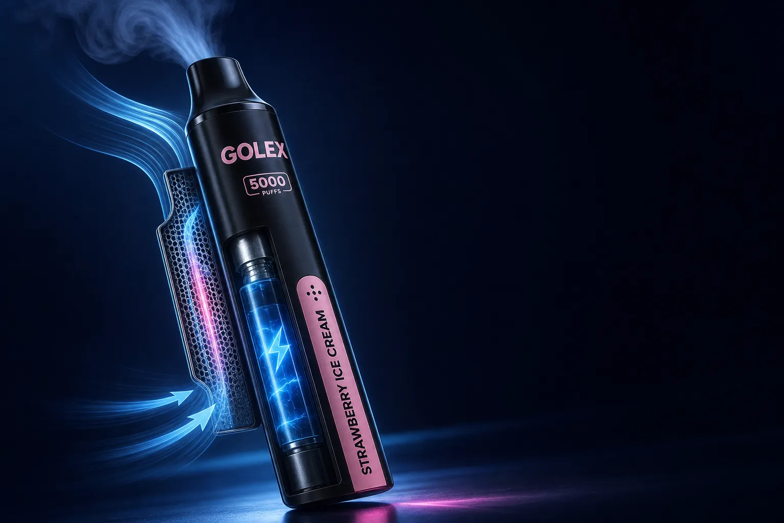 GOLEX KS 5000 airflow and vapor response technology visual
