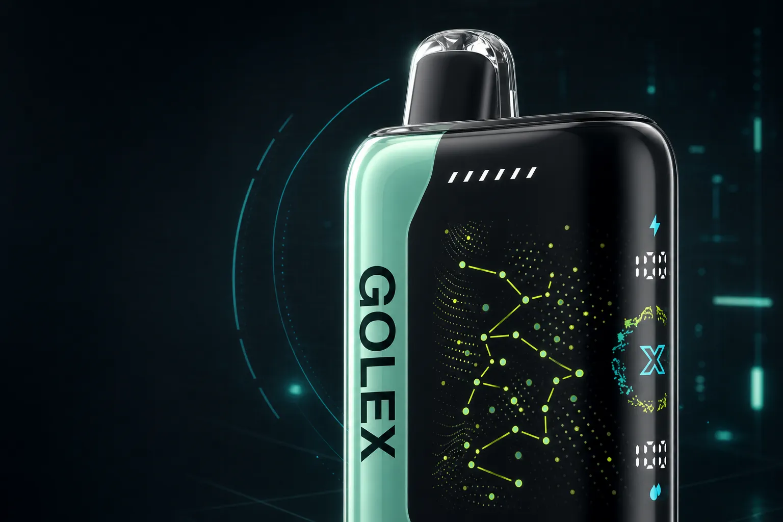 GOLEX Hookah X 3D curved screen detail